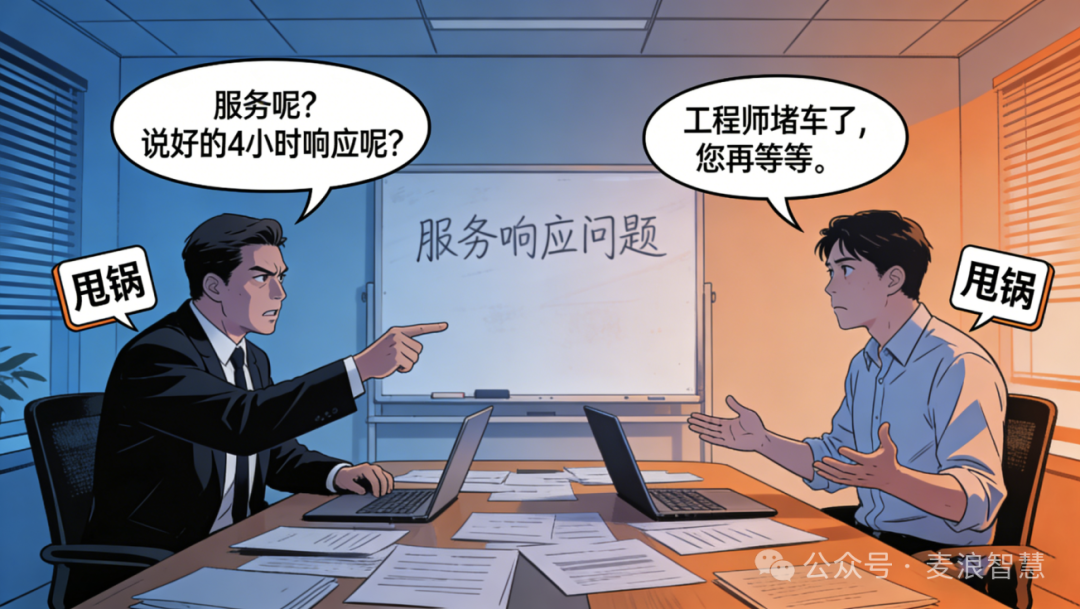 售后互相甩锅漫画